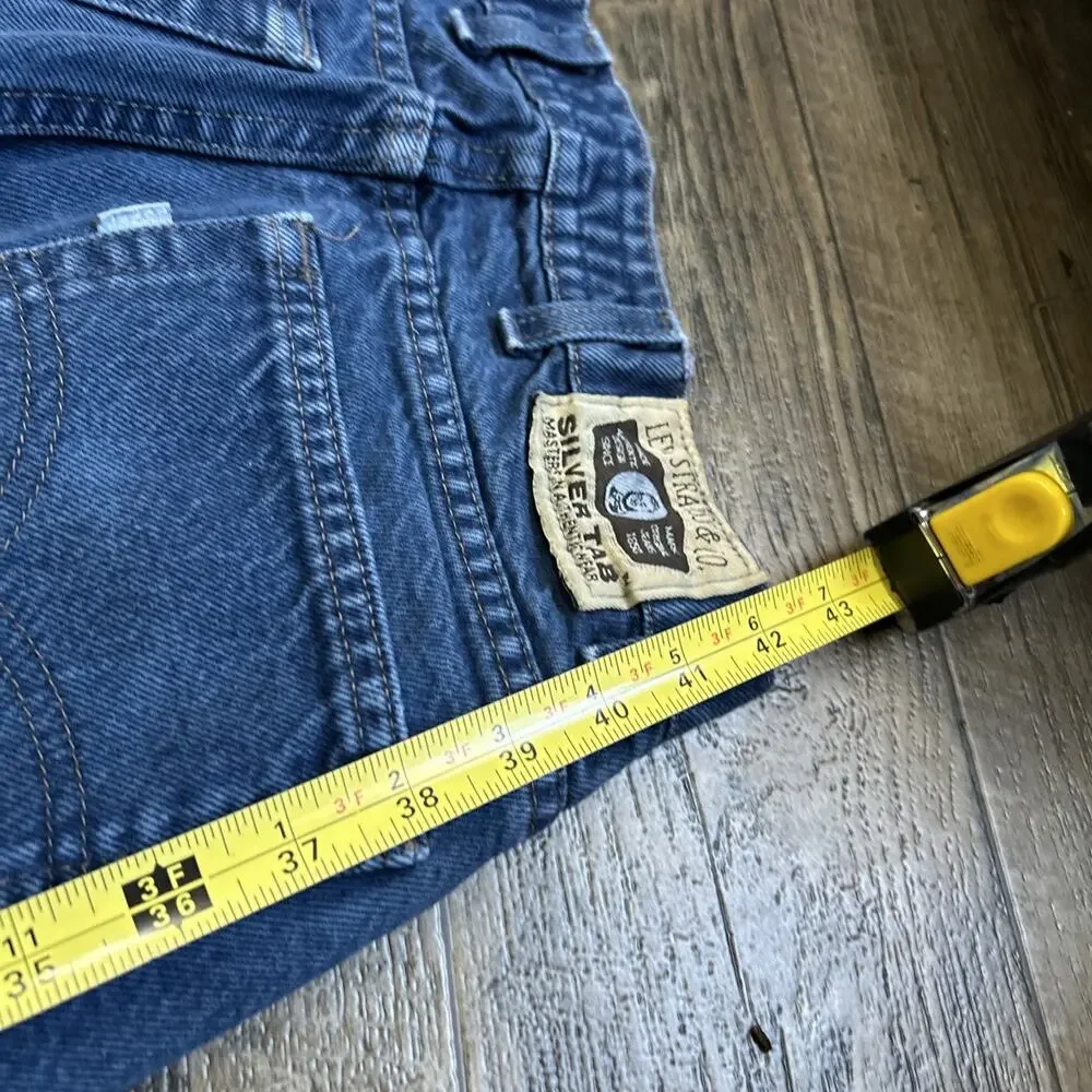 Levi's Jeans Men 28x32 Blue SilverTab Straight & Narrow Vintage 80’s USA Read